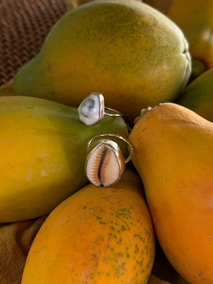 Hawaiian Money Cowrie Gold Ring