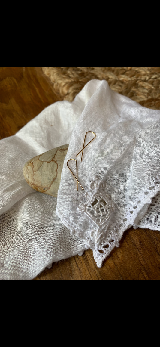 faith threader earrings | round * rts