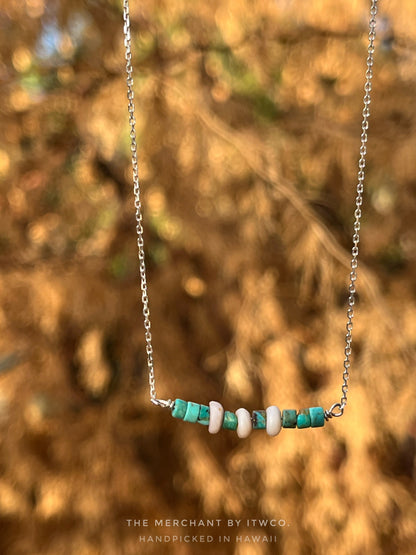 The Merchant Necklace in puka shell