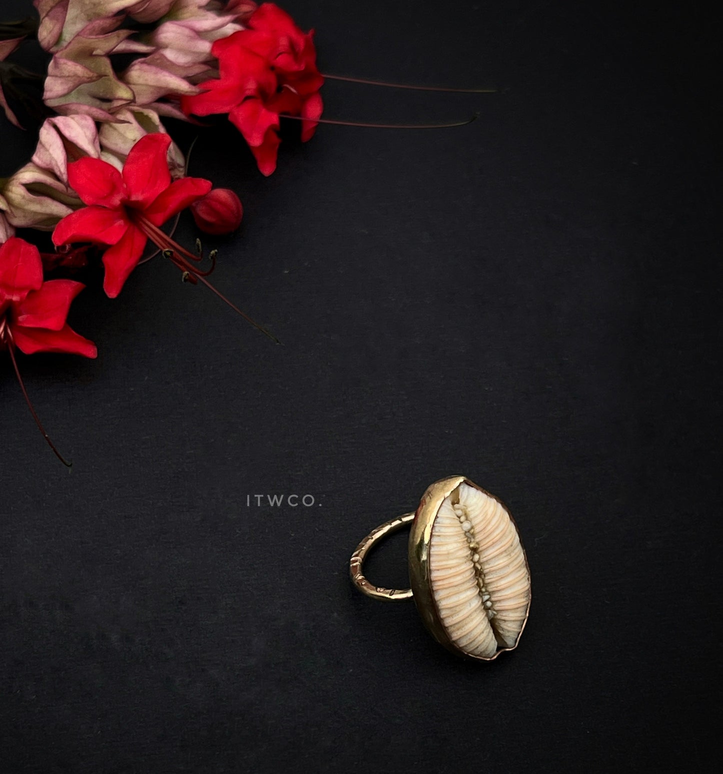 Granulated Cowrie Ring MTO