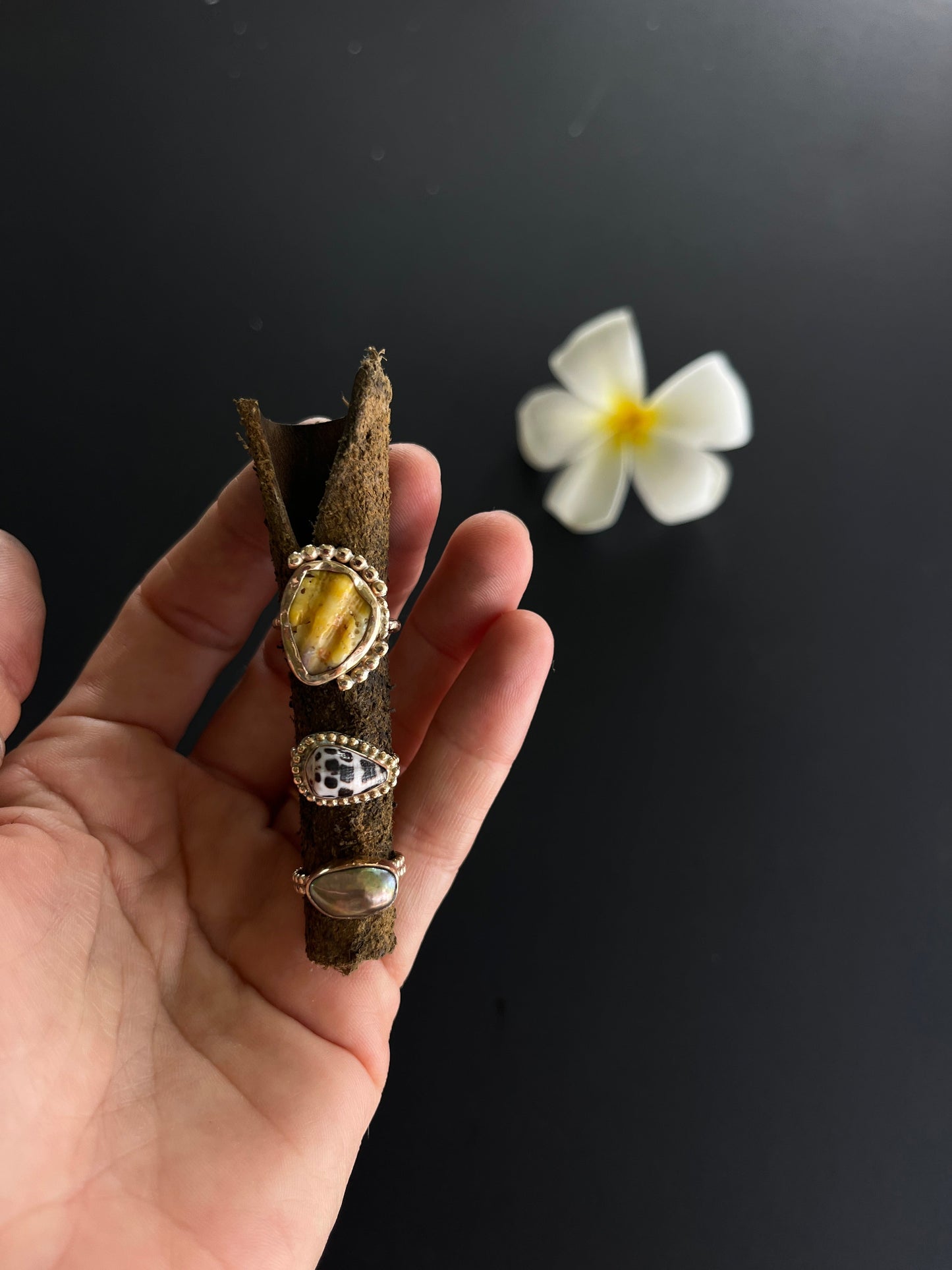 Tahitian Keshi Pearl Ring MTO