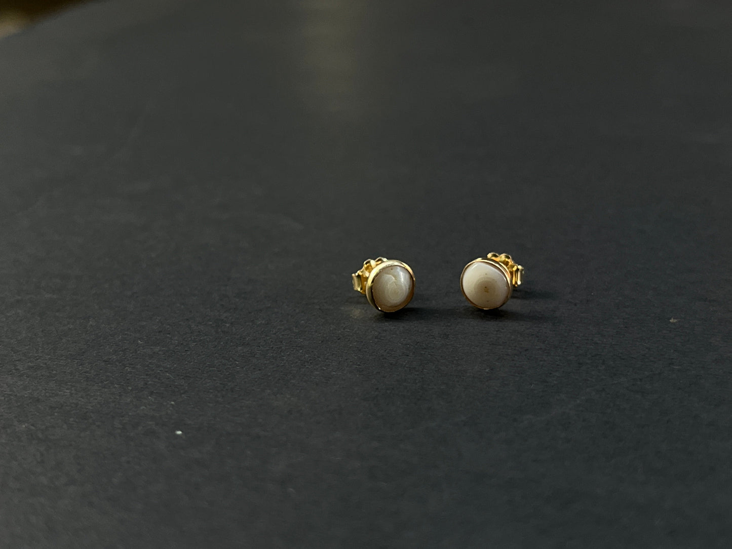 14k gf Mini Puka Shell Studs