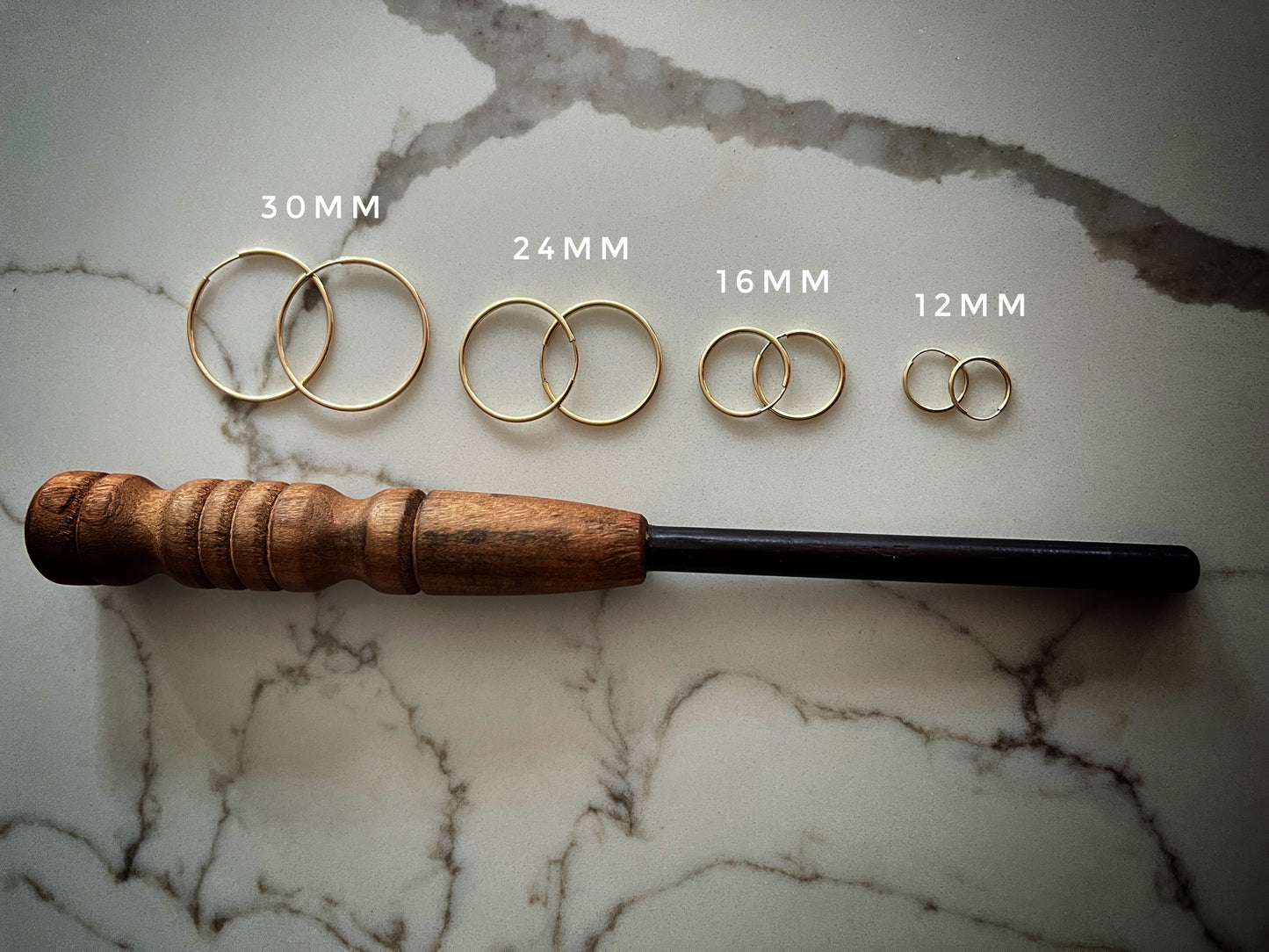 Signature Gold Hoops