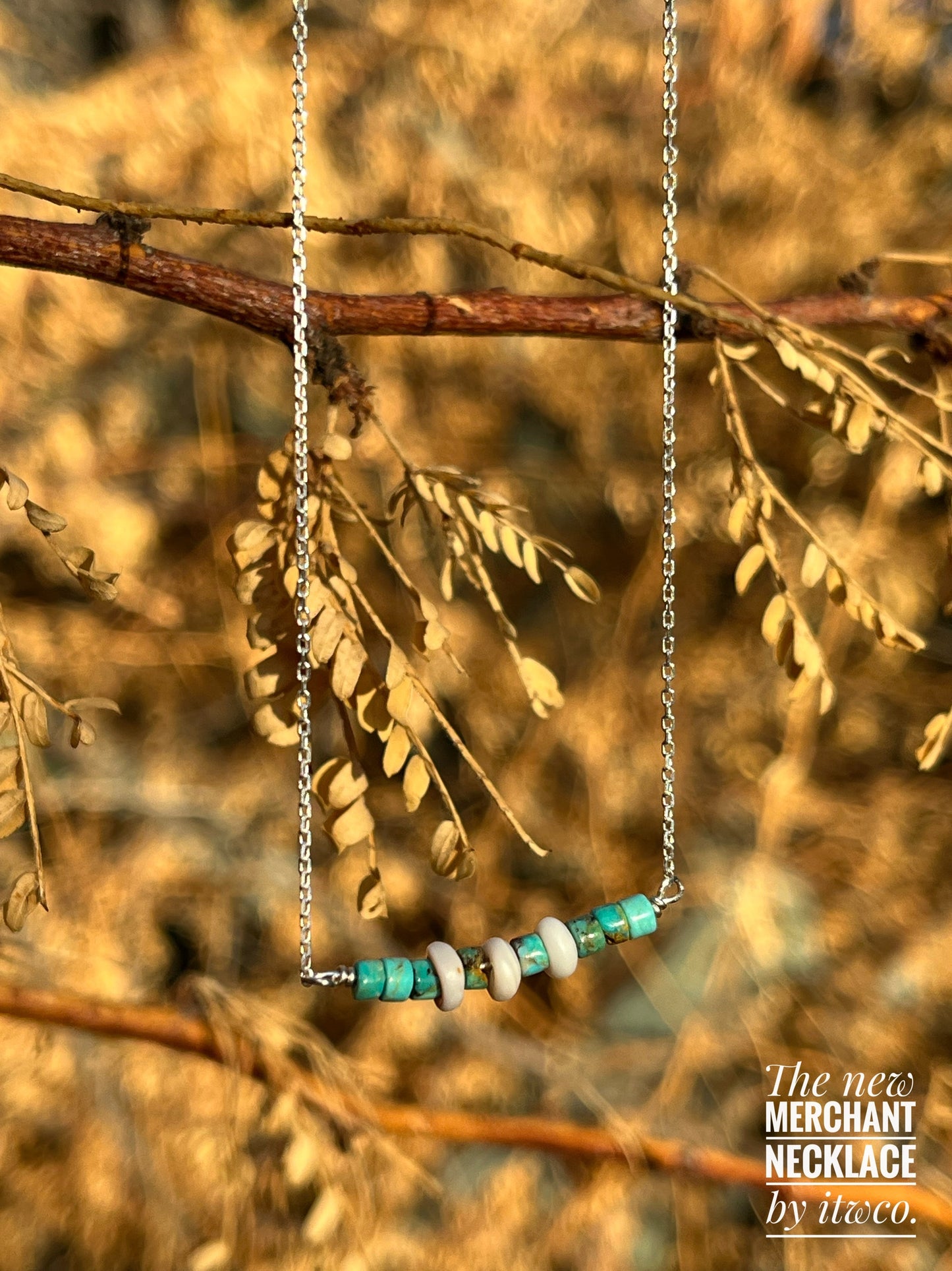 The Merchant Necklace in puka shell