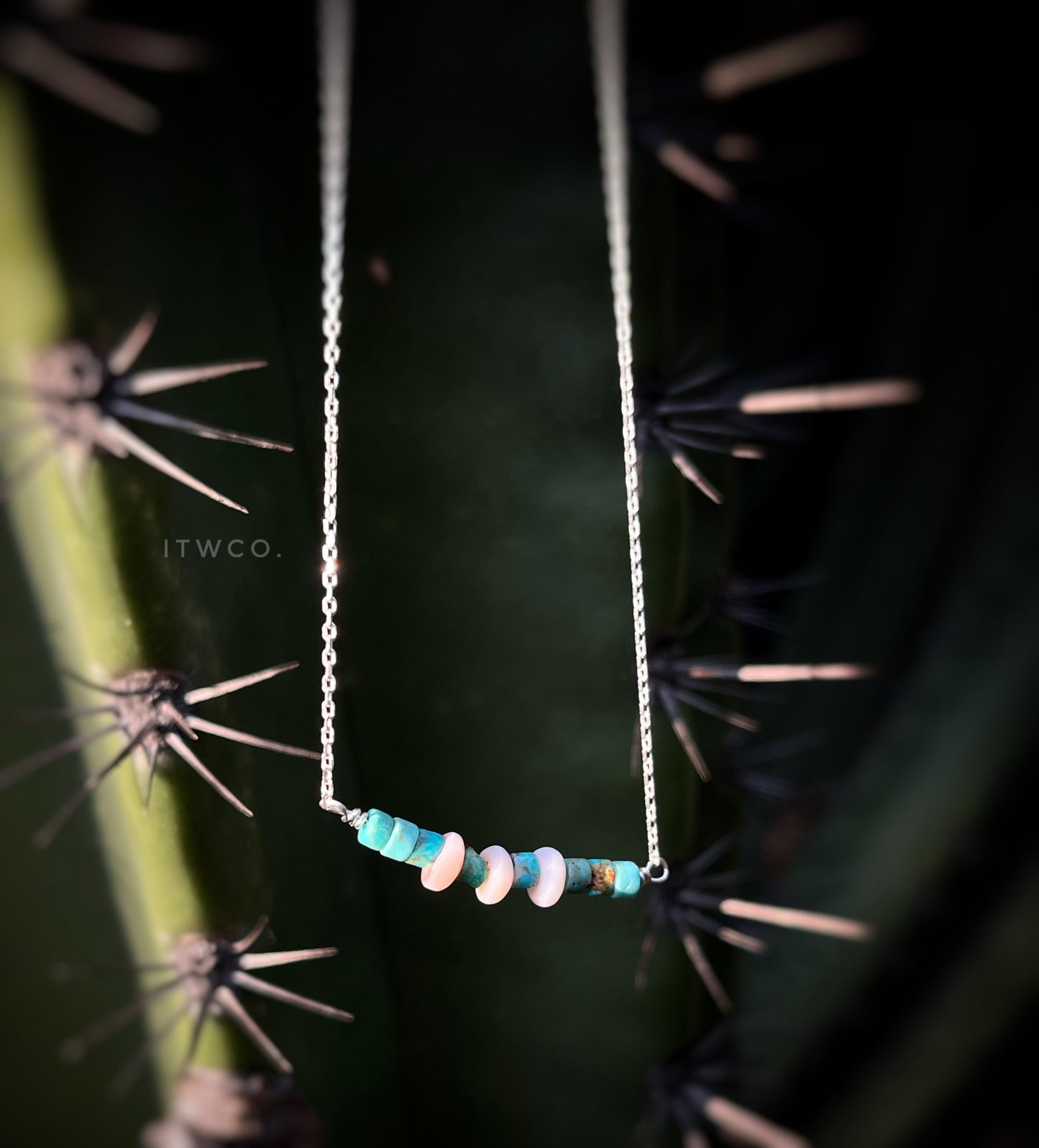 The Merchant Necklace in puka shell