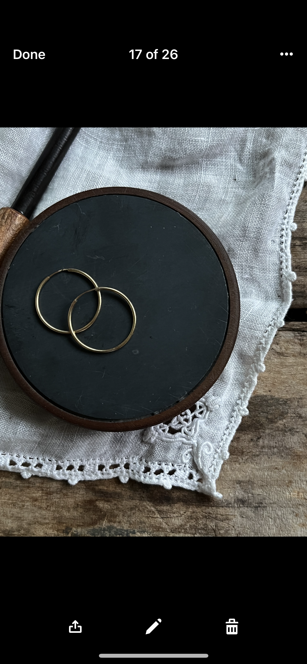 Signature Gold Hoops