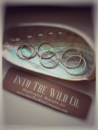 Signature Gold Hoops