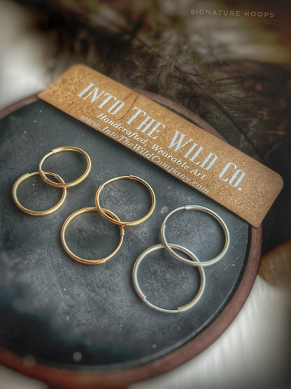 Signature Gold Hoops